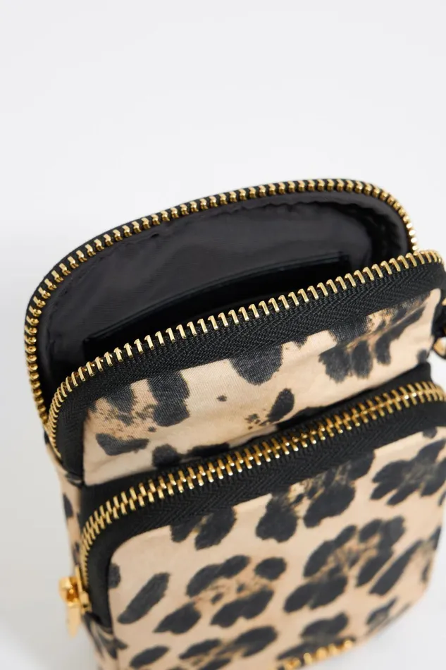 Beige Leopard Nylon Mini Bag Leopard Natural Women Bimba Y Lola Mini Bags Beige Leopard Nylon Mini Bag Leopard Natural Women Bimba Y Lola Mini Bags