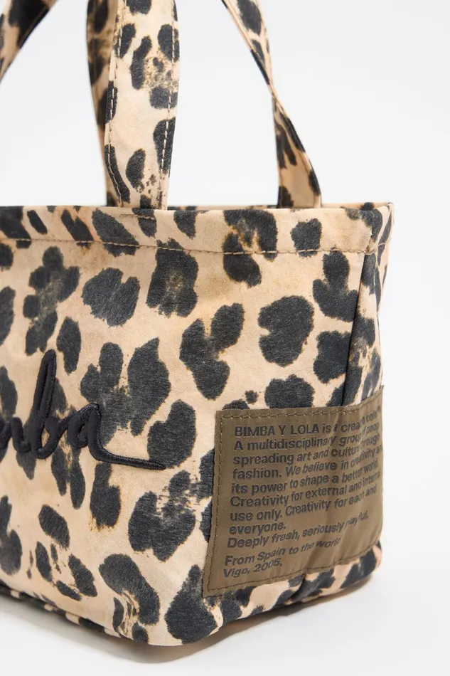 Beige Leopard Nylon Mini Bag Leopard Natural Women Bimba Y Lola Mini Bags Beige Leopard Nylon Mini Bag Leopard Natural Women Bimba Y Lola Mini Bags
