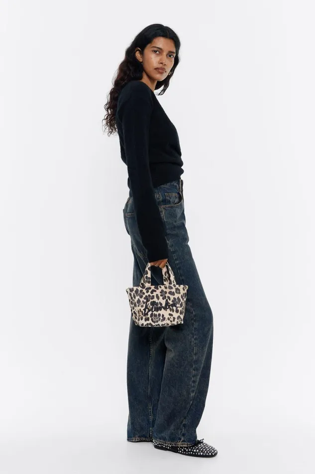 Beige Leopard Nylon Mini Bag Leopard Natural Women Bimba Y Lola Mini Bags Beige Leopard Nylon Mini Bag Leopard Natural Women Bimba Y Lola Mini Bags
