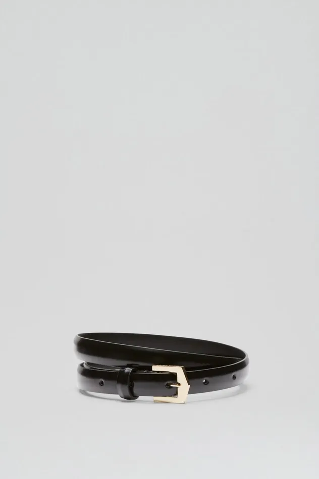 Belts Women Scanlan Theodore POINTED BUCKLE BELT 15 Black