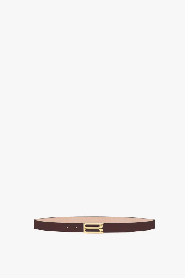 Belts Women Victoria Beckham Exclusive Frame Belt In Burgundy Leather