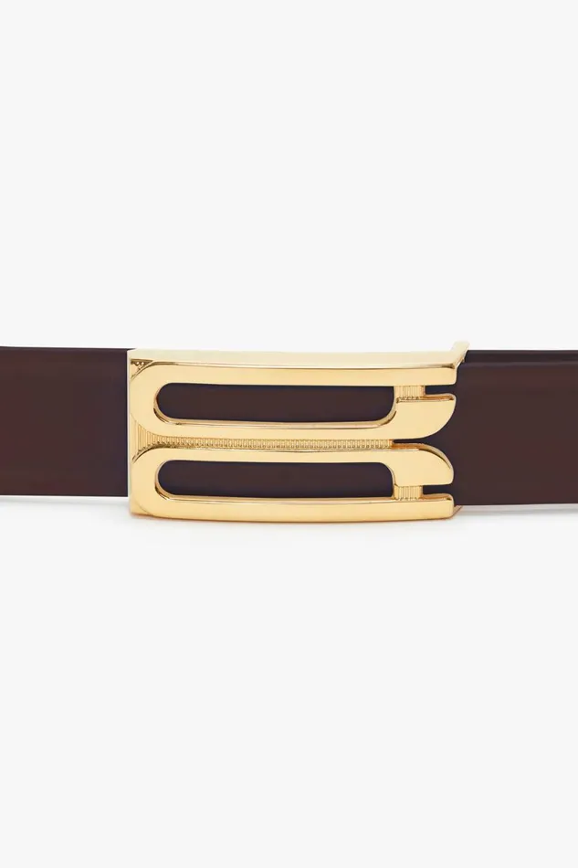 Belts Women Victoria Beckham Exclusive Frame Belt In Burgundy Leather Belts Women Victoria Beckham Exclusive Frame Belt In Burgundy Leather