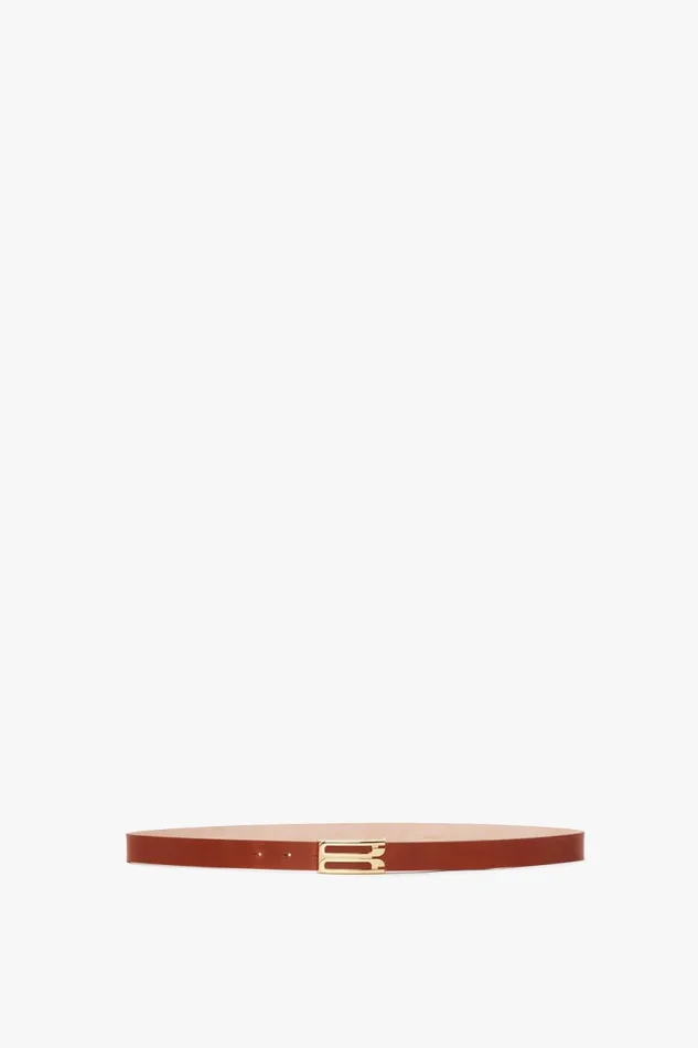 Belts Women Victoria Beckham Exclusive Frame Belt In Tan Leather