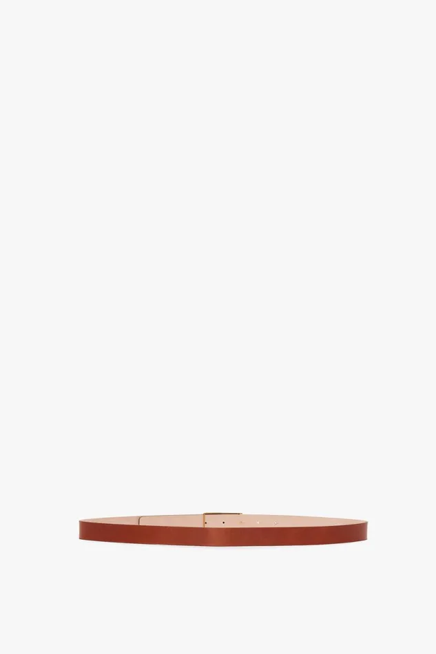 Belts Women Victoria Beckham Exclusive Frame Belt In Tan Leather