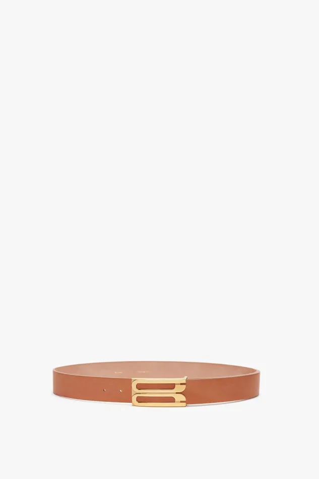Belts Women Victoria Beckham Exclusive Jumbo Frame Belt In Tan Leather