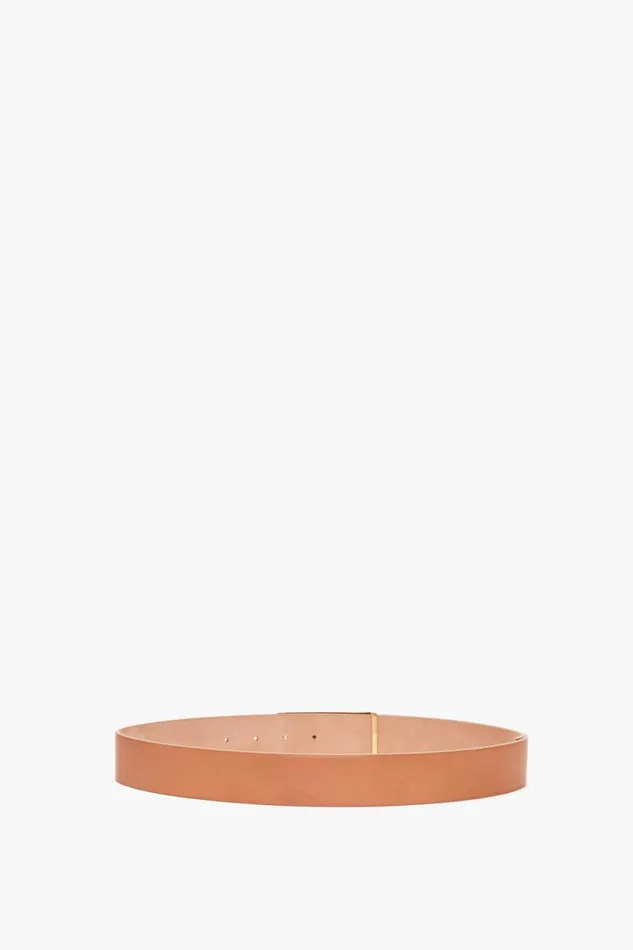 Belts Women Victoria Beckham Exclusive Jumbo Frame Belt In Tan Leather Belts Women Victoria Beckham Exclusive Jumbo Frame Belt In Tan Leather