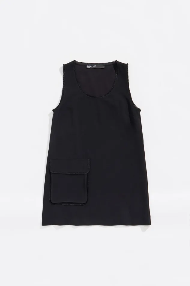 Black Aline Mini Dress Black Women Bimba Y Lola Dresses And Jumpsuits