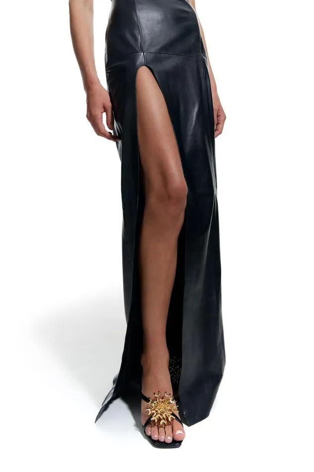 Black Leather Sweetheart Neckline Dress Black Women Bimba Y Lola Bimba Y Palomo Black Leather Sweetheart Neckline Dress Black Women Bimba Y Lola Bimba Y Palomo