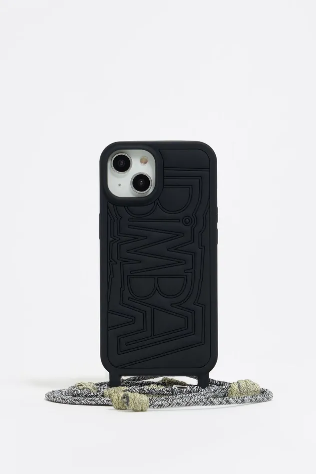 Black Silicone IPhone 15 Case Black Women Bimba Y Lola Phone Cases