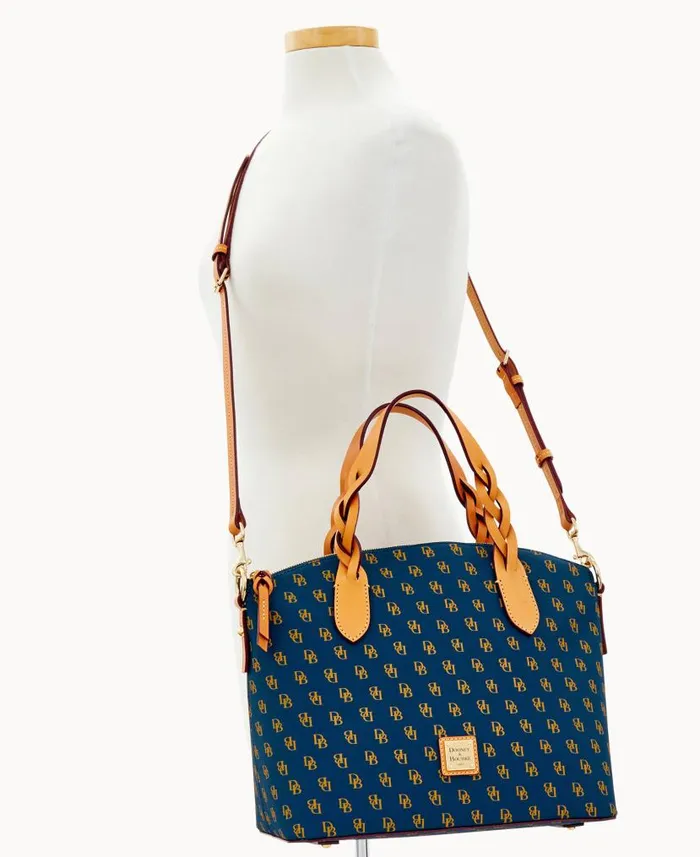 Blakely Celeste Satchel Navy Woman Dooney and Bourke Satchels Blakely Celeste Satchel Navy Woman Dooney and Bourke Satchels