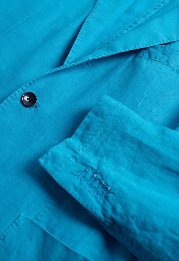 Blazers and Jackets Paulstuart Mens Linen GarmentDyed Jacket Indigo Blazers and Jackets Paulstuart Mens Linen GarmentDyed Jacket Indigo