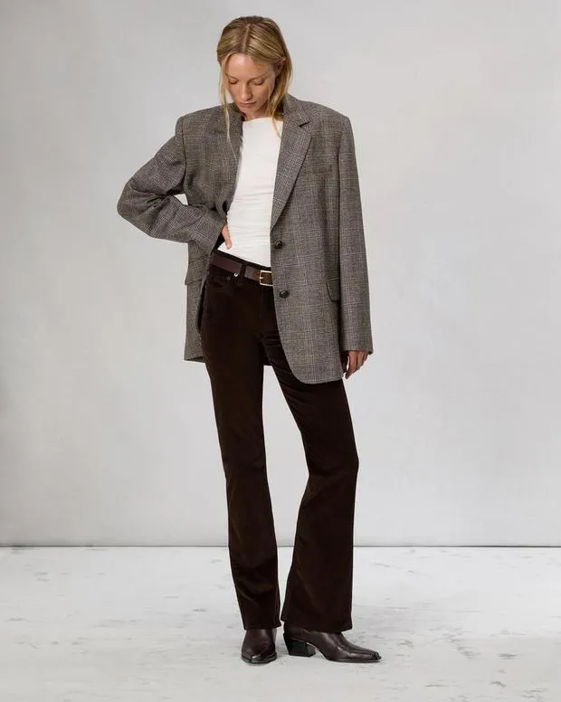 Blazers and Vests Women Rag and Bone Lainey Plaid Blazer Brown Plaid