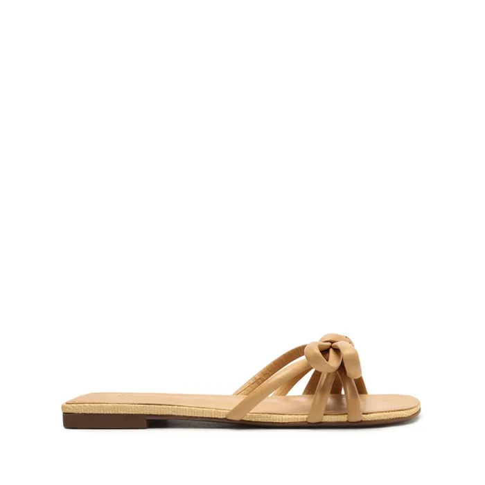 Blossom Sandal Lightwood Women Schutz Shoes Flats
