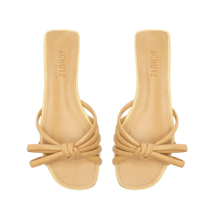 Blossom Sandal Lightwood Women Schutz Shoes Flats