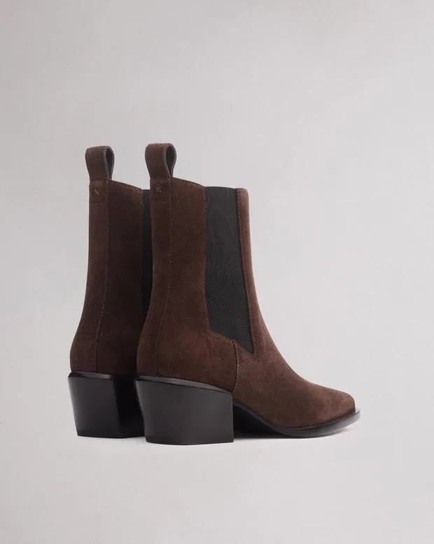 Boots Women Rag and Bone Joni Chelsea Boot Dark Espresso Suede