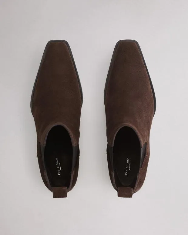 Boots Women Rag and Bone Joni Chelsea Boot Dark Espresso Suede