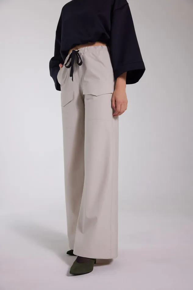 Bottoms Women Stutterheim Jarla Trousers Light Sand