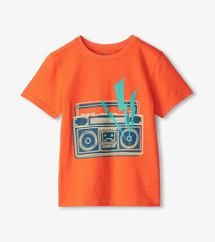 Boys Boombox Glow In The Dark Graphic Tee Hatley