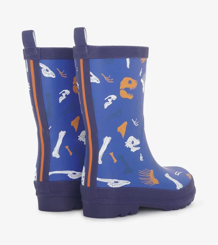Boys Dino Fossils Matte Rain Boots Hatley