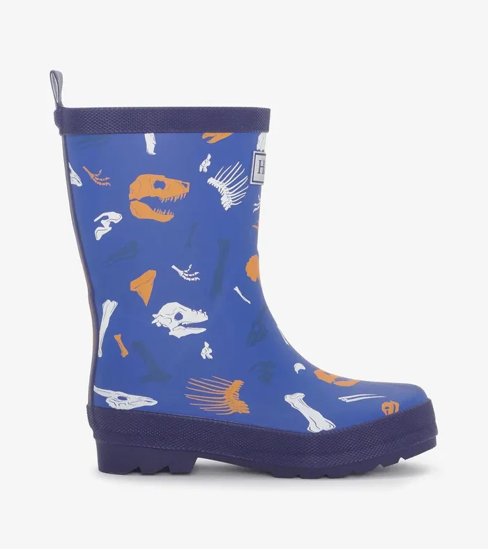 Boys Dino Fossils Matte Rain Boots Hatley