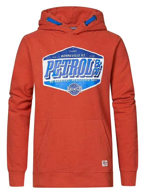 Boys Knits and Sweats Petrol Industries Hoodie With Logo Artwork Chilli