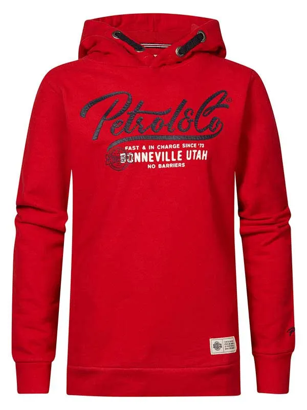 Boys Knits and Sweats Petrol Industries Hoodie With Logo Artwork Pepper Red