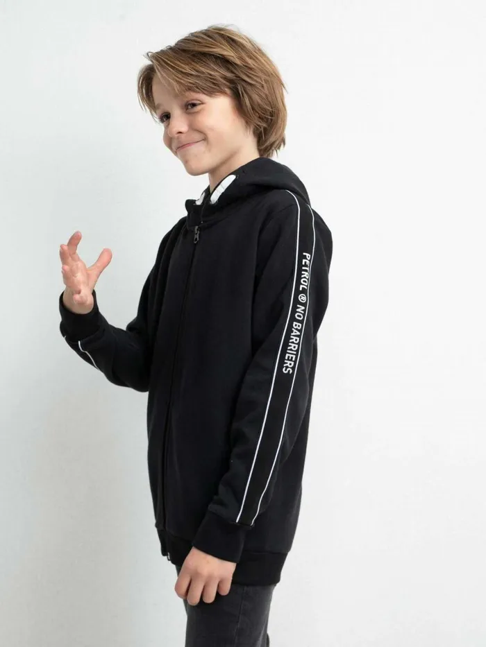 Boys Knits and Sweats Petrol Industries Zipped Hoodie Black