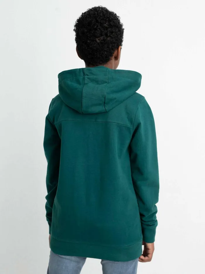 Boys Knits and Sweats Petrol Industries Zipped Hoodie Emerald Green