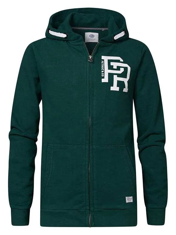 Boys Knits and Sweats Petrol Industries Zipped Hoodie Emerald Green