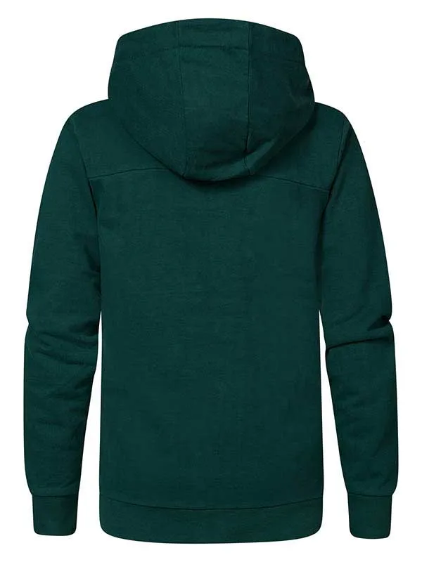 Boys Knits and Sweats Petrol Industries Zipped Hoodie Emerald Green