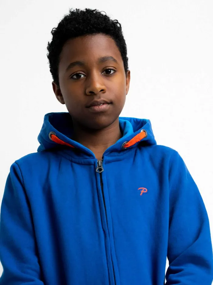 Boys Knits and Sweats Petrol Industries Zipped Hoodie Imperial Blue