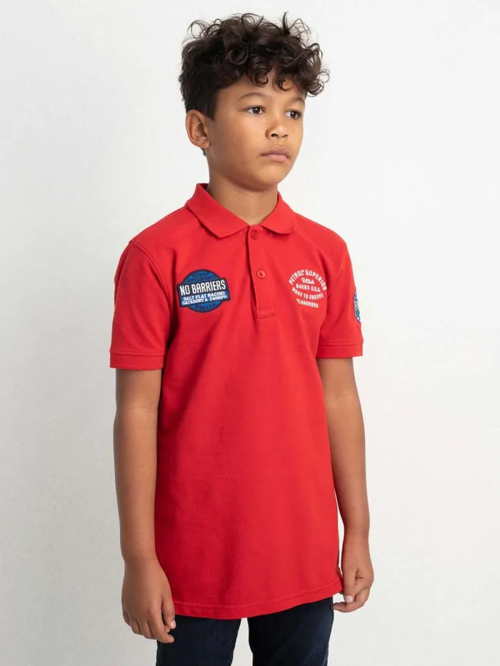 Boys Poloshirts Petrol Industries Sporty Polo Shirt Pepper Red