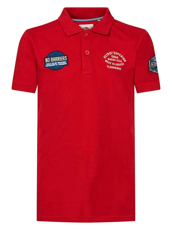 Boys Poloshirts Petrol Industries Sporty Polo Shirt Pepper Red