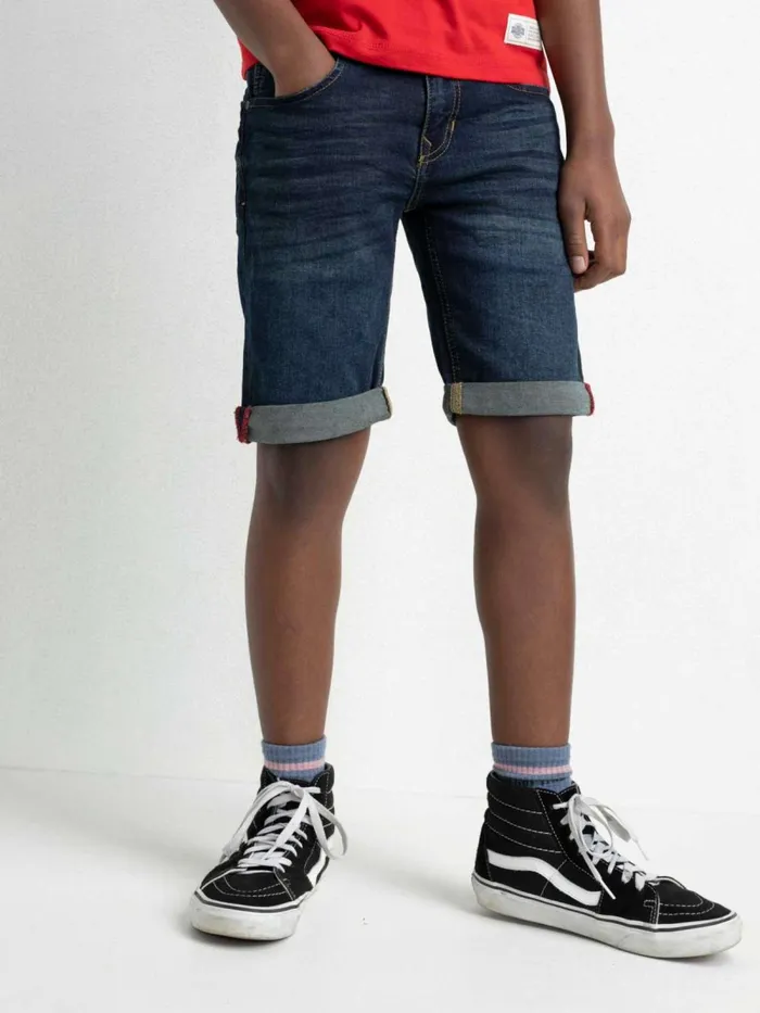 Boys Shorts Petrol Industries Bullseye Denim Shorts Dark Blue