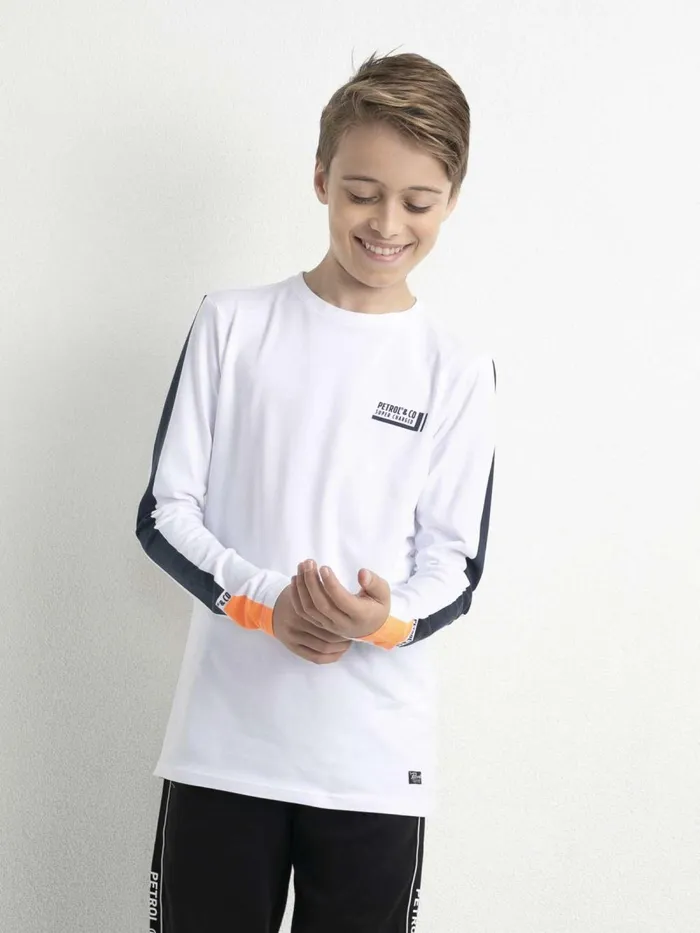 Boys TShirts Petrol Industries Super Charged TShirt Bright White