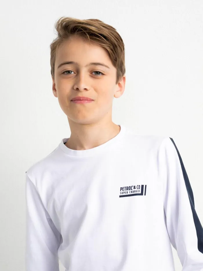 Boys TShirts Petrol Industries Super Charged TShirt Bright White