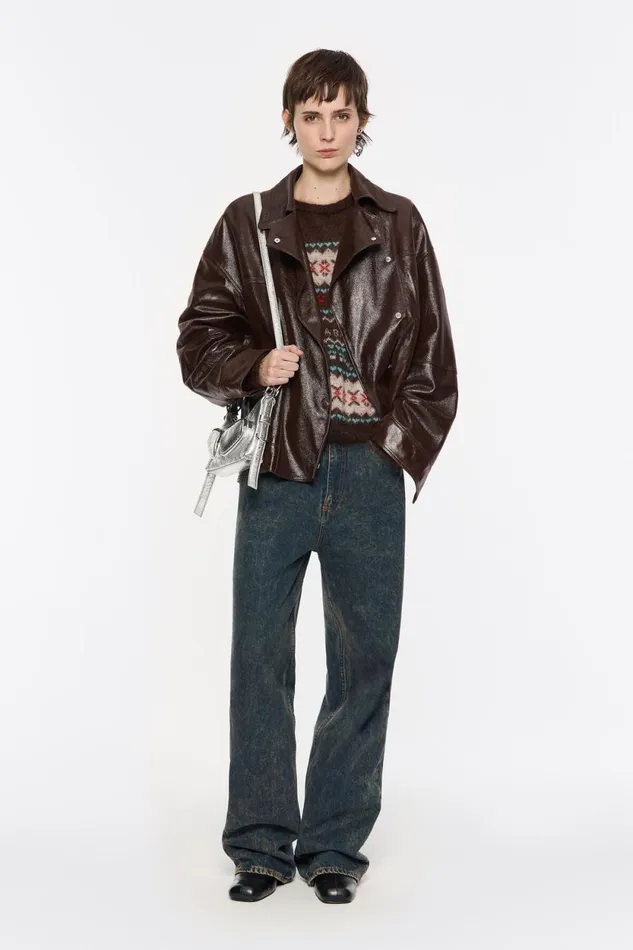 Brown Mohair Sweater Brown Women Bimba Y Lola Knitwear Brown Mohair Sweater Brown Women Bimba Y Lola Knitwear