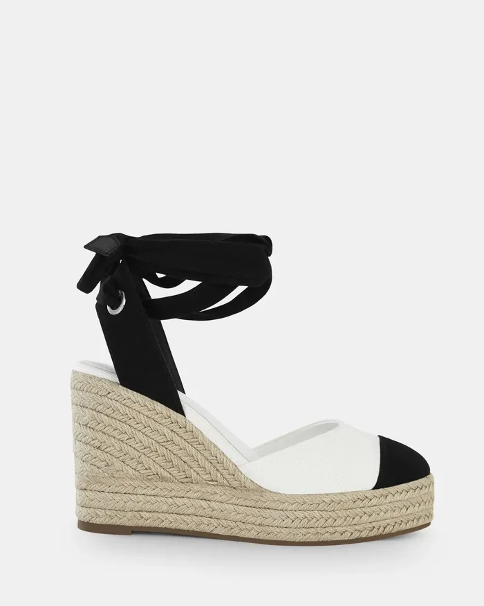 BUENOSAIRES BLACKWHITE Wedges NOVO Shoes Women