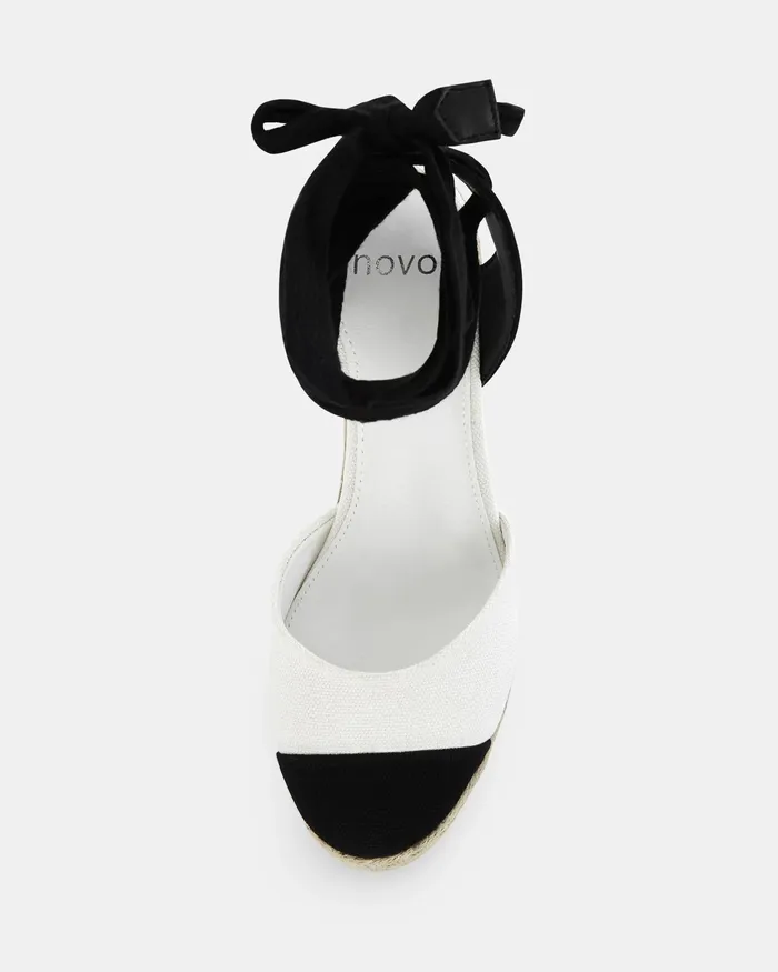 BUENOSAIRES BLACKWHITE Wedges NOVO Shoes Women
