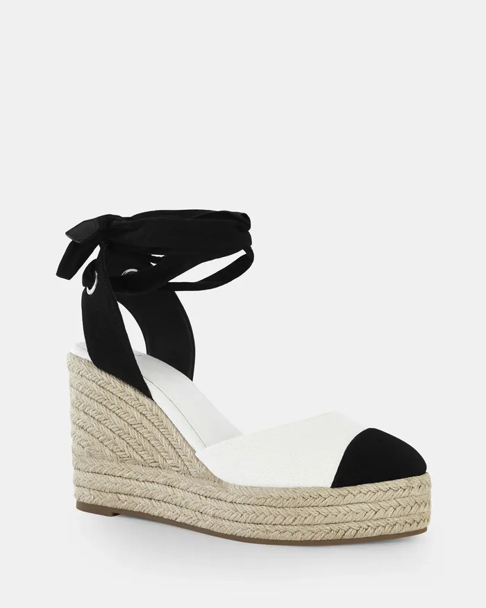 BUENOSAIRES BLACKWHITE Wedges NOVO Shoes Women