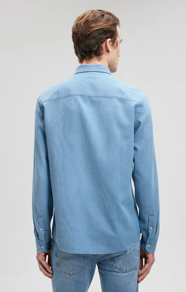 Button UpLong Sleeve Shirt In Indigo Men Mavi Jeans TShirts Button UpLong Sleeve Shirt In Indigo Men Mavi Jeans TShirts