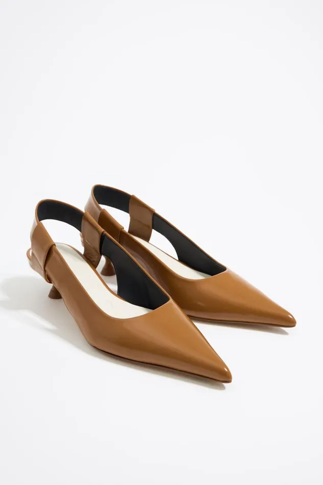 Camel Leather Slingback Court Shoe Camel Women Bimba Y Lola Court Shoes Camel Leather Slingback Court Shoe Camel Women Bimba Y Lola Court Shoes