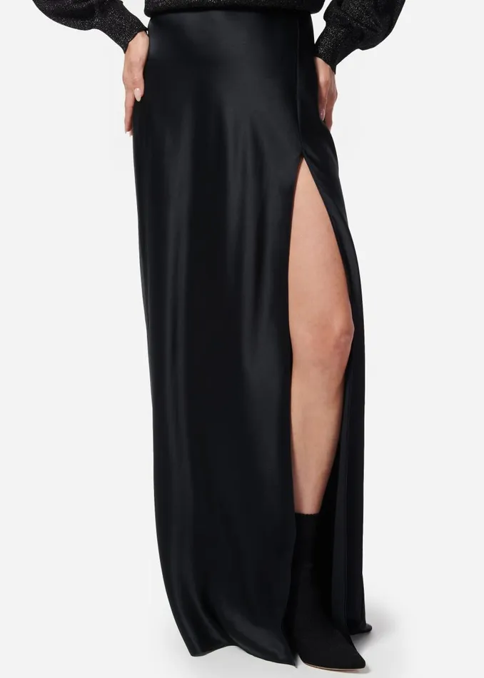 CAMI NYC Bottoms Women Slit Skirt Black
