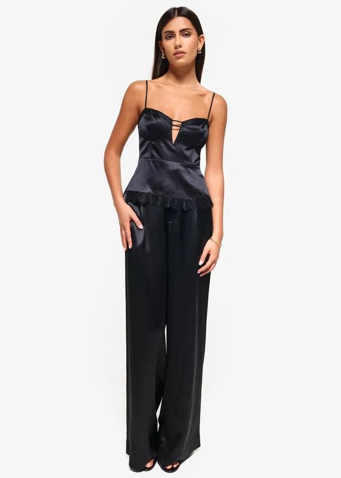 CAMI NYC Camisoles Women Fiorina Bustier Camisole Black