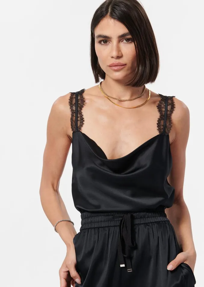 CAMI NYC Camisoles Women Florcita Camisole Black