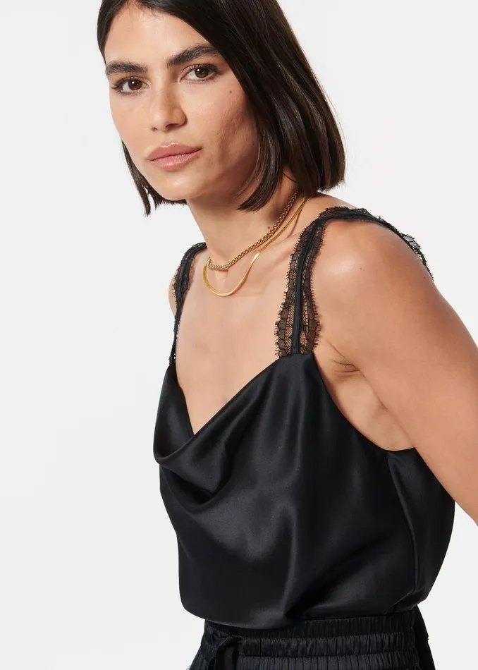 CAMI NYC Camisoles Women Florcita Camisole Black