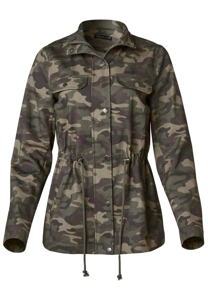 CAMO JACKET Olive Multi Women VENUS Jackets