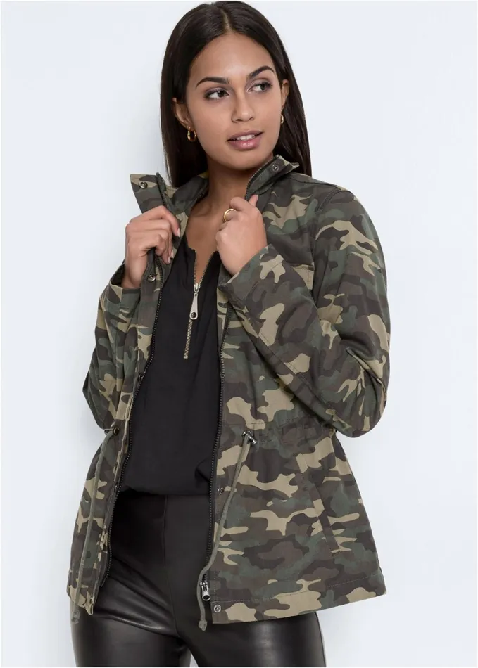 CAMO JACKET Olive Multi Women VENUS Jackets