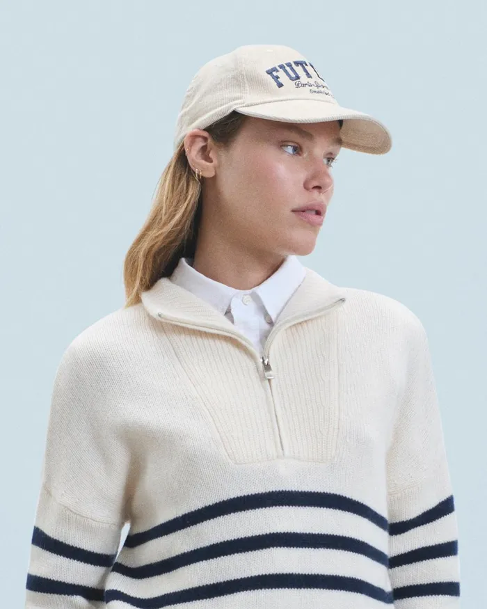 Caps From Future Corduroy Curved Visor Cap Sand