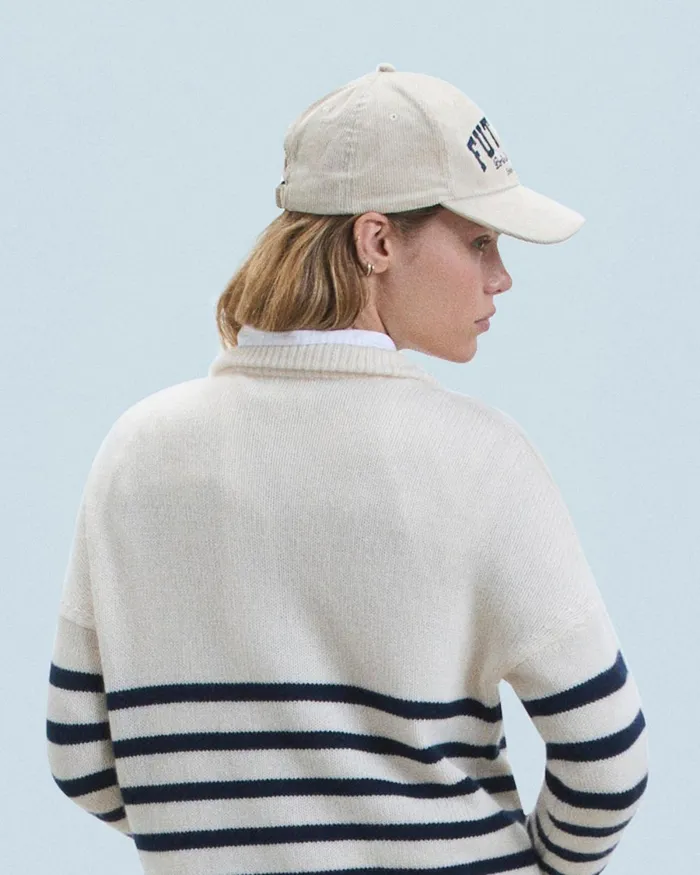 Caps From Future Corduroy Curved Visor Cap Sand